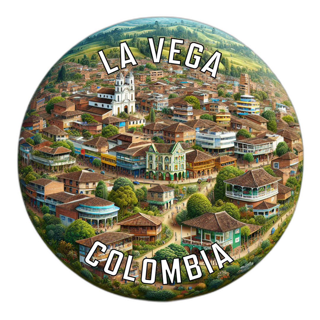 La Vega Colombia Souvenir Die Cut Flat Magnet Image 1