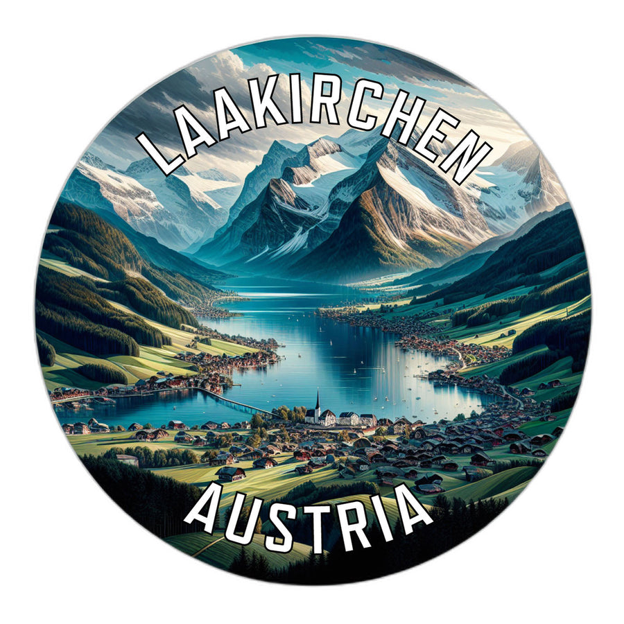 Laakirchen Austria Souvenir Die Cut Flat Magnet Image 1