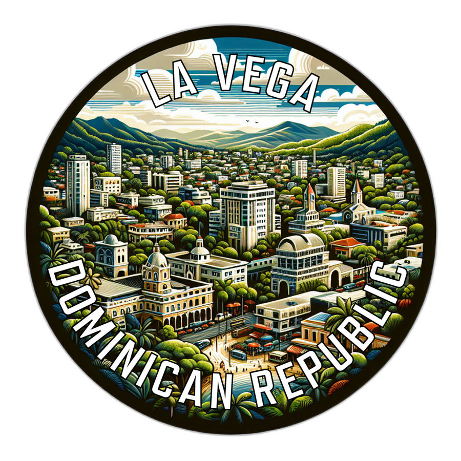 La Vega Dominican Republic Souvenir Die Cut Flat Magnet Image 1