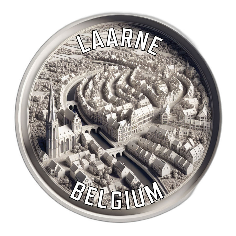 Laarne Belgium Souvenir Die Cut Flat Magnet Image 1