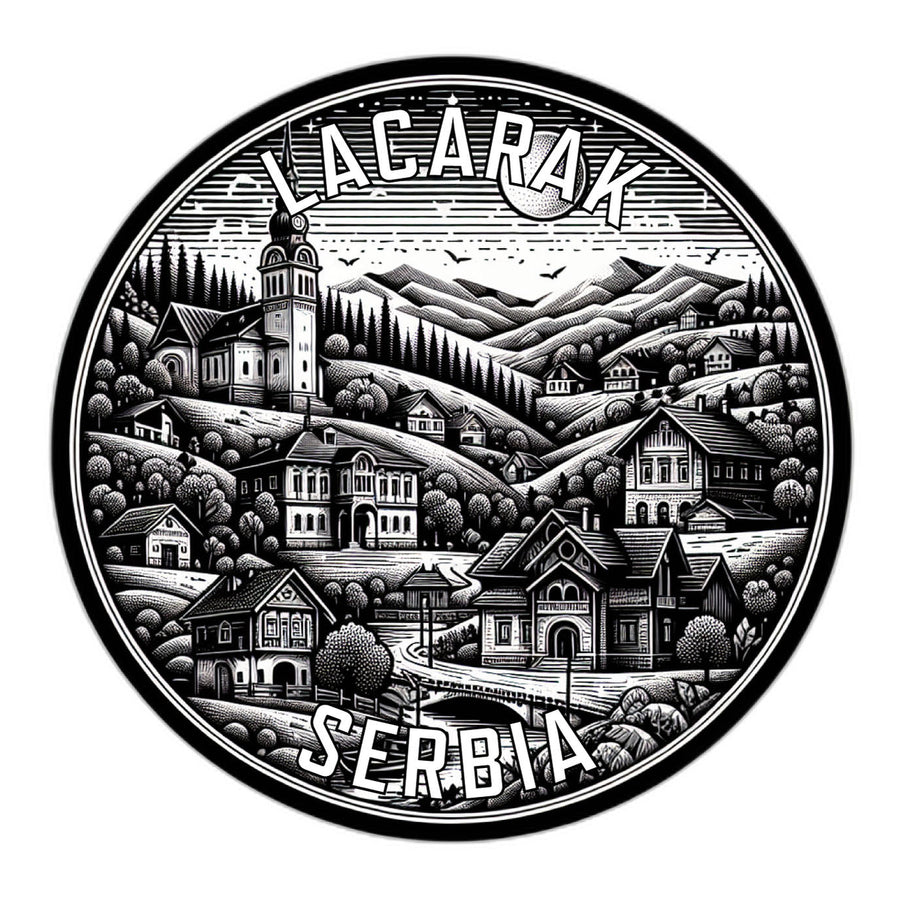 Lacarak Serbia Souvenir Die Cut Flat Magnet Image 1