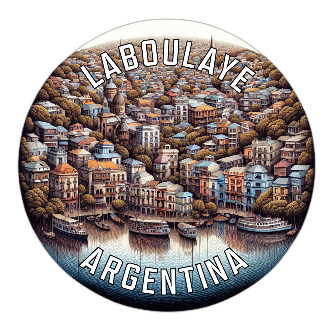 Laboulaye Argentina Souvenir Die Cut Flat Magnet Image 1