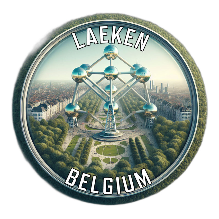 Laeken Belgium Souvenir Die Cut Flat Magnet Image 1