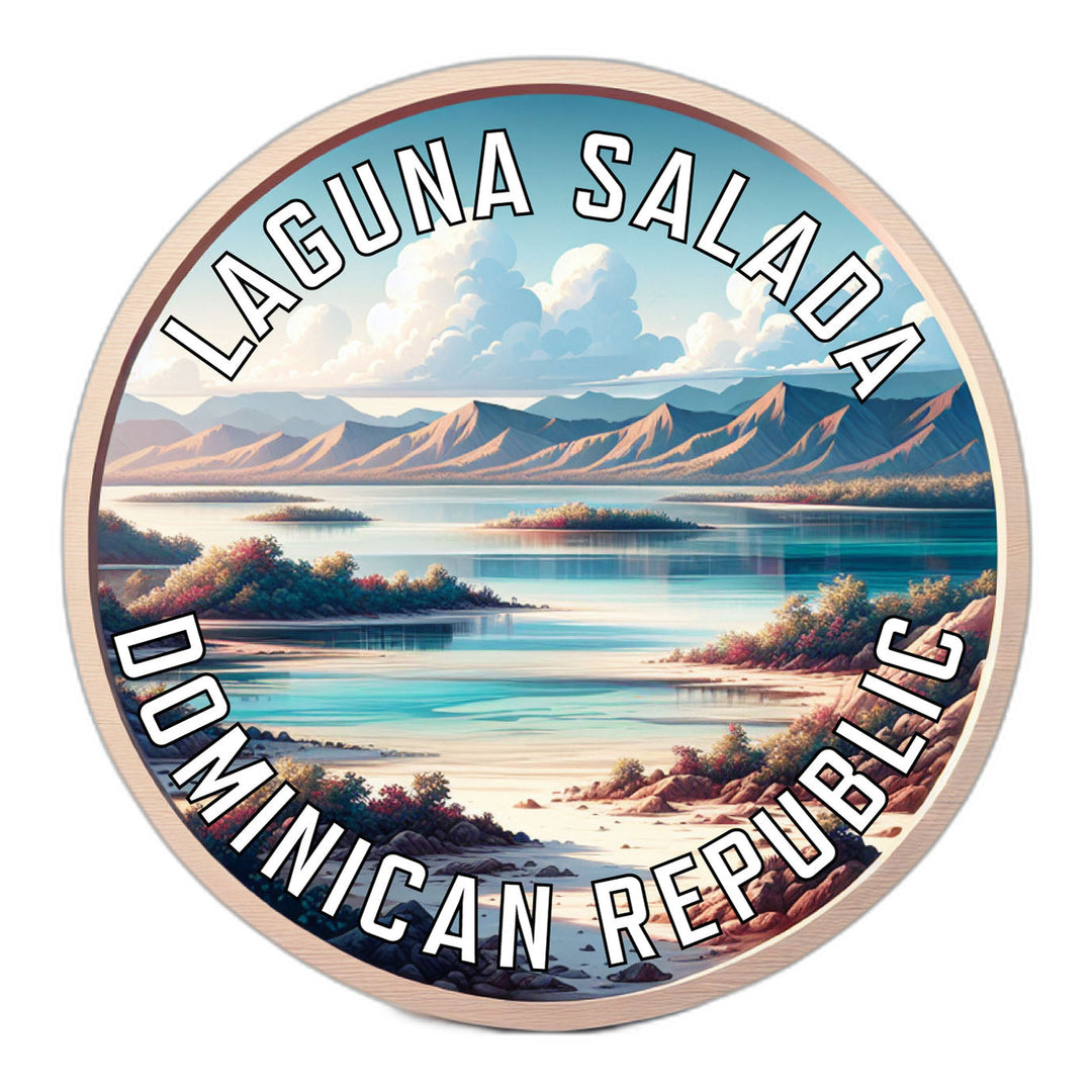 Laguna Salada Dominican Republic Souvenir Die Cut Flat Magnet Image 1