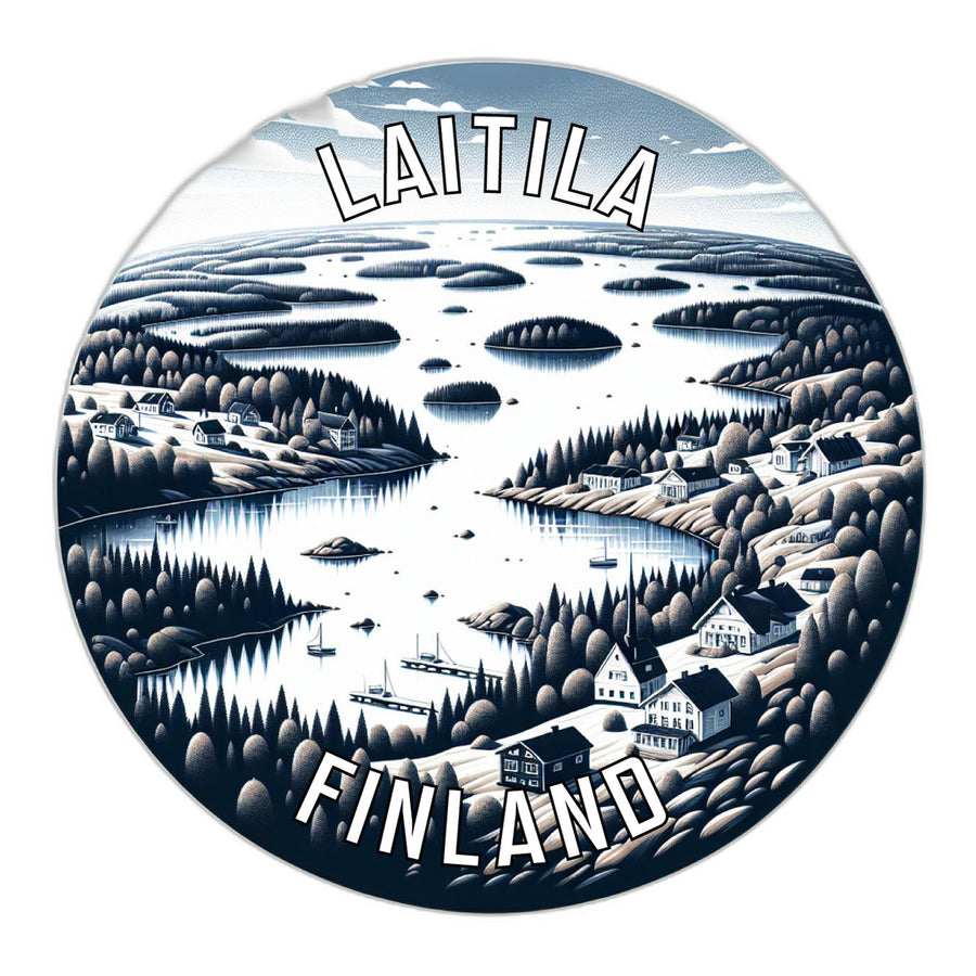 Laitila Finland Souvenir Die Cut Flat Magnet Image 1