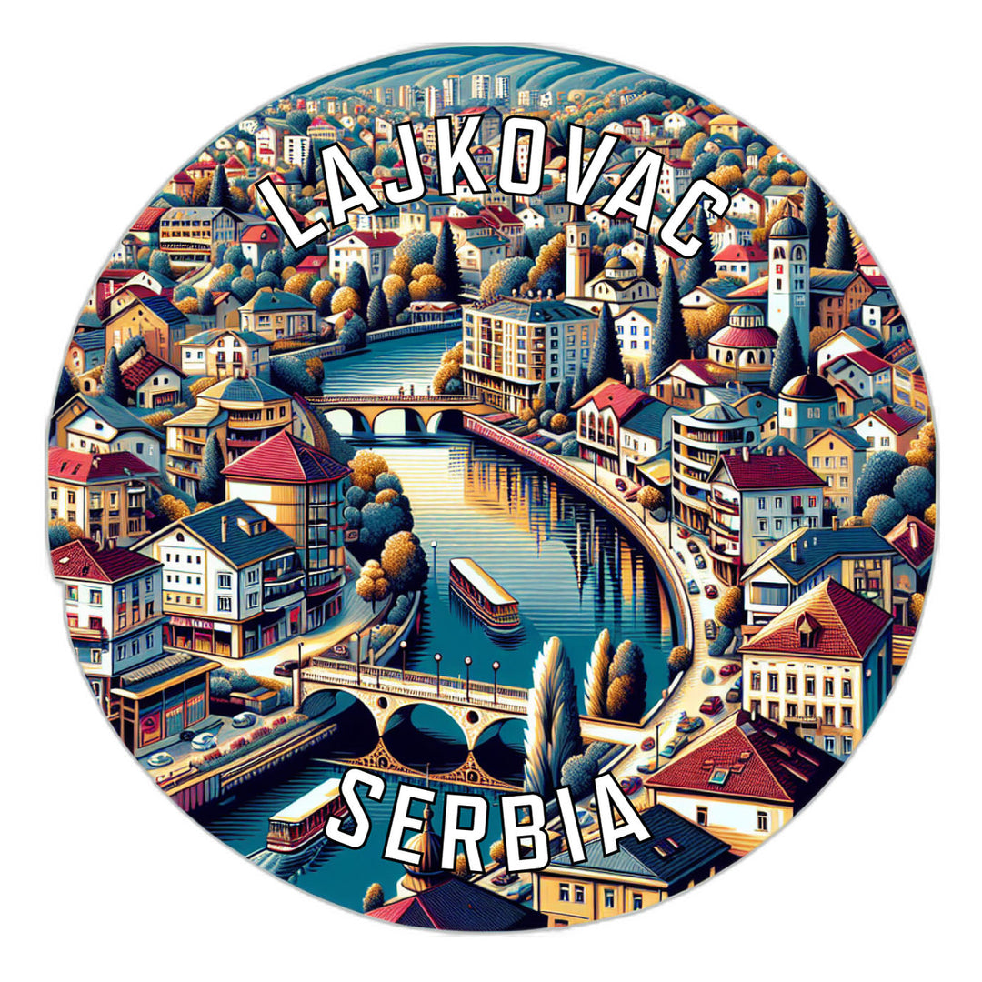 Lajkovac Serbia Souvenir Die Cut Flat Magnet Image 1