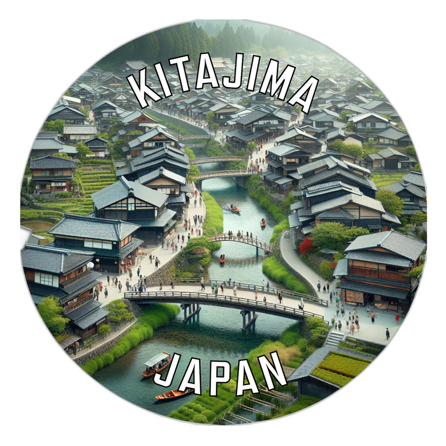 Kitajima Japan Souvenir Die Cut Flat Magnet Image 1