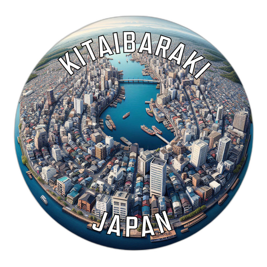 Kitaibaraki Japan Souvenir Die Cut Flat Magnet Image 1