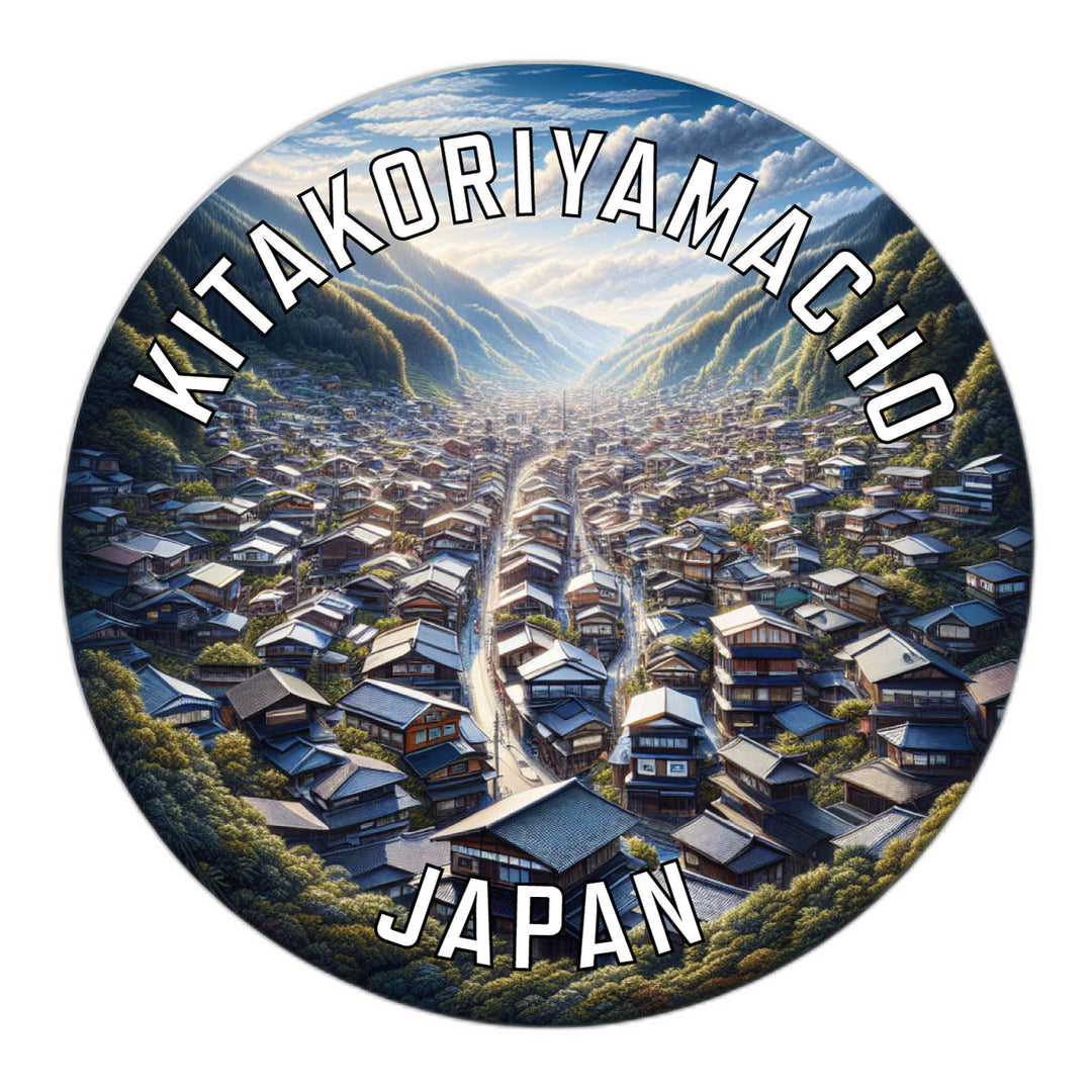 Kitakoriyamacho Japan Souvenir Die Cut Flat Magnet Image 1