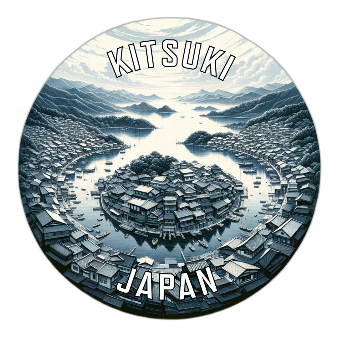 Kitsuki Japan Souvenir Die Cut Flat Magnet Image 1