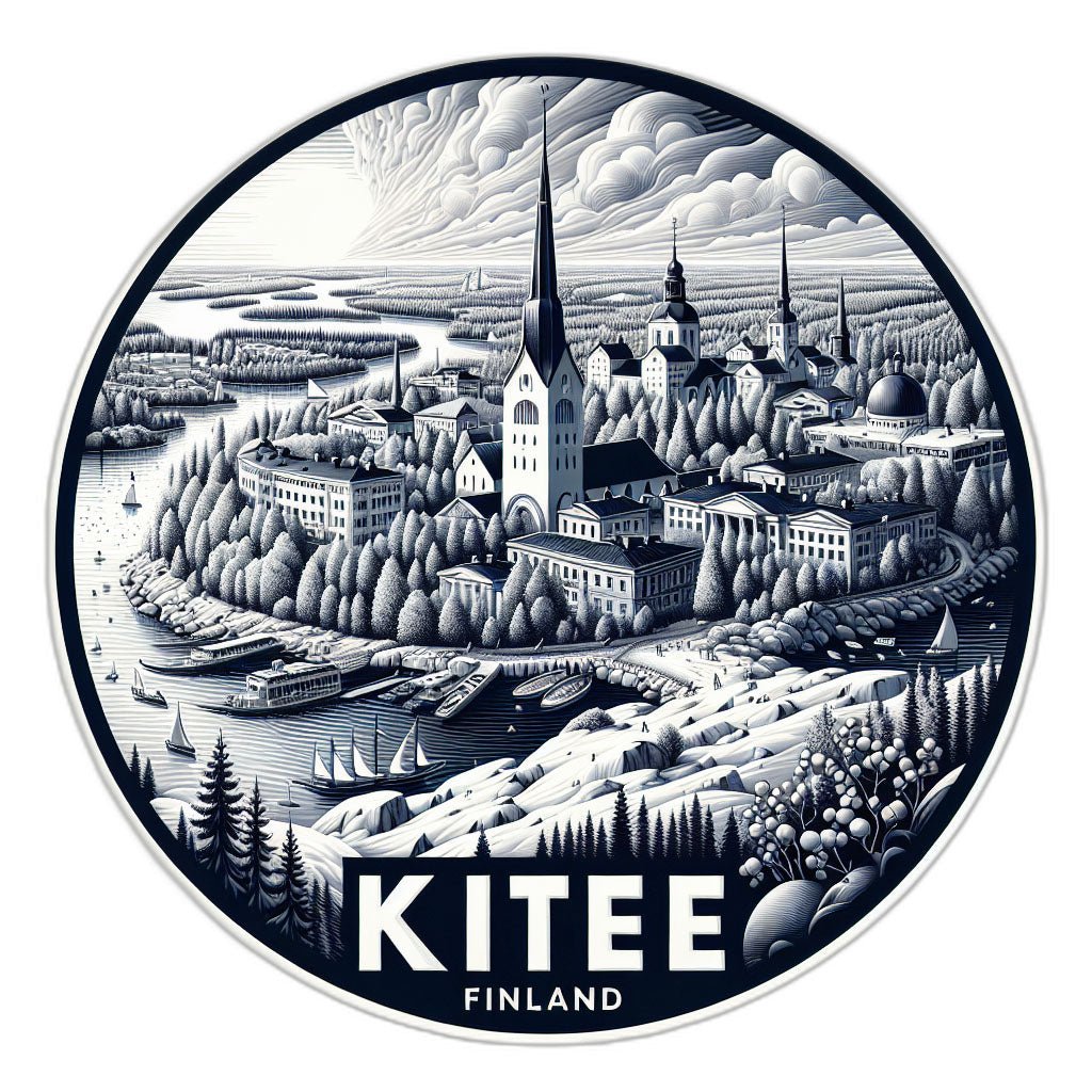 Kitee Finland_updated Souvenir Die Cut Flat Magnet Image 1