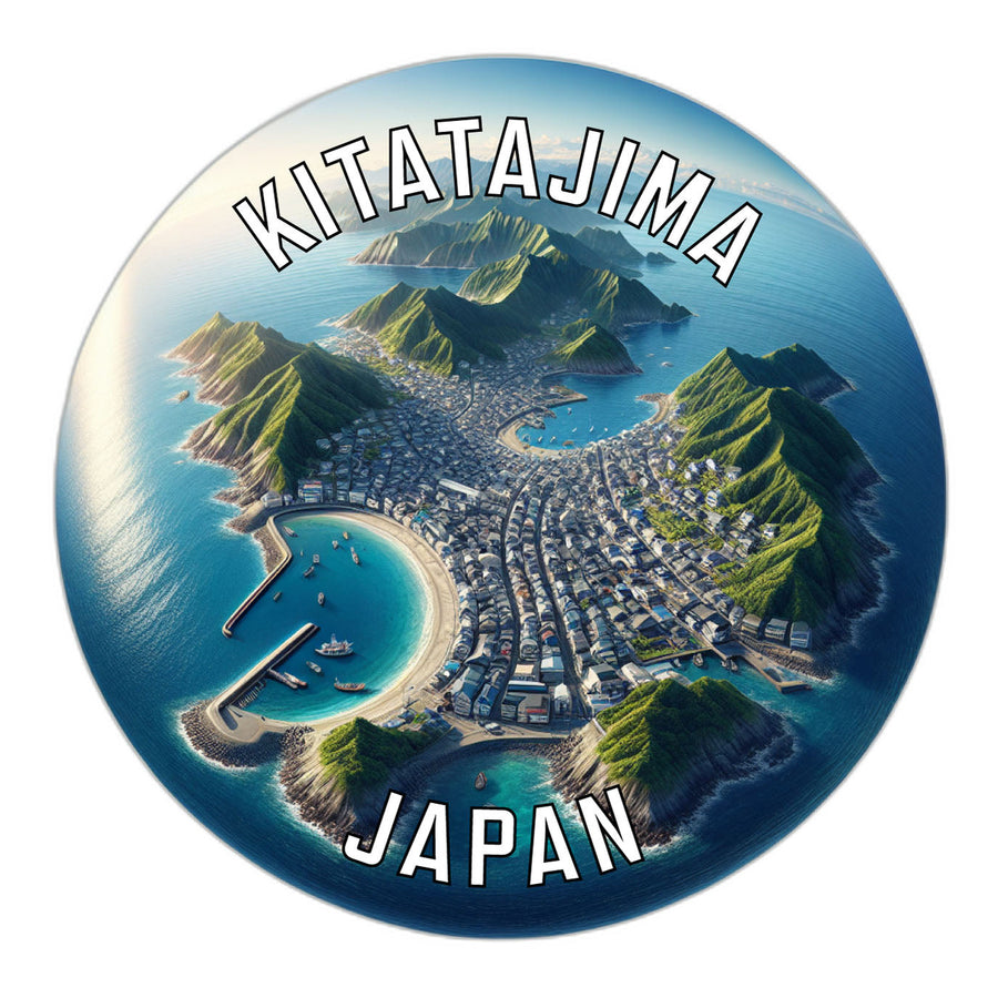 Kitatajima Japan Souvenir Die Cut Flat Magnet Image 1