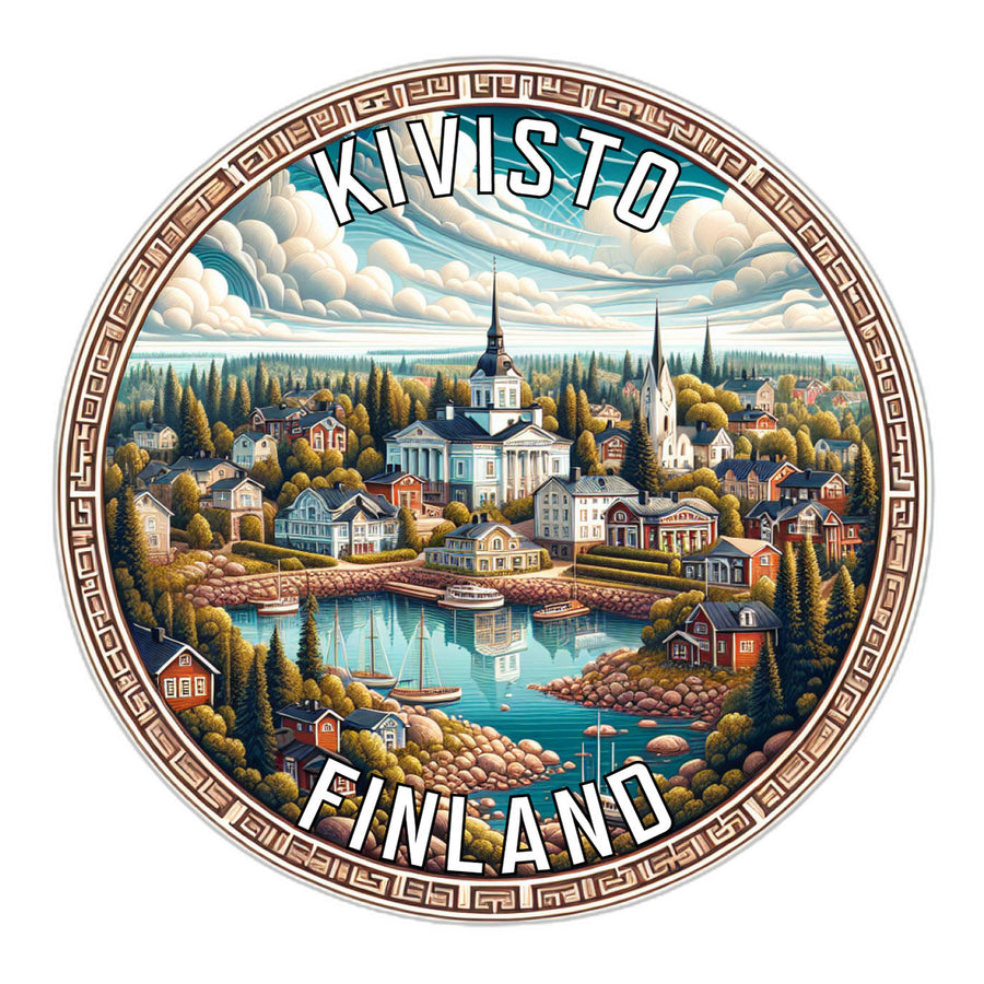 Kivisto Finland Souvenir Die Cut Flat Magnet Image 1