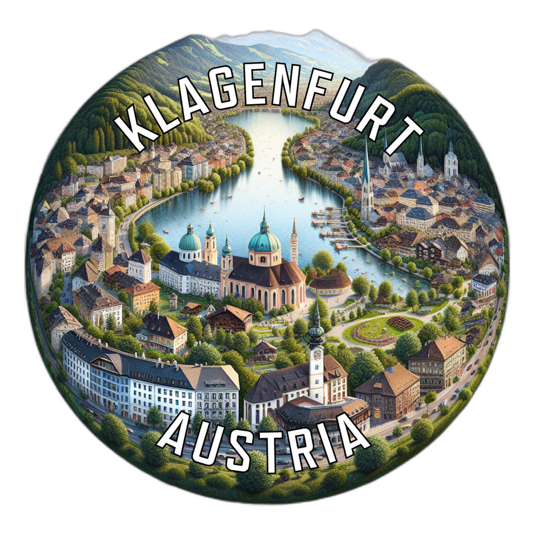 Klagenfurt Austria Souvenir Die Cut Flat Magnet Image 1