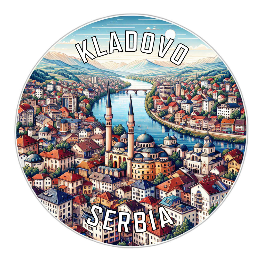 Kladovo Serbia Souvenir Die Cut Flat Magnet Image 1