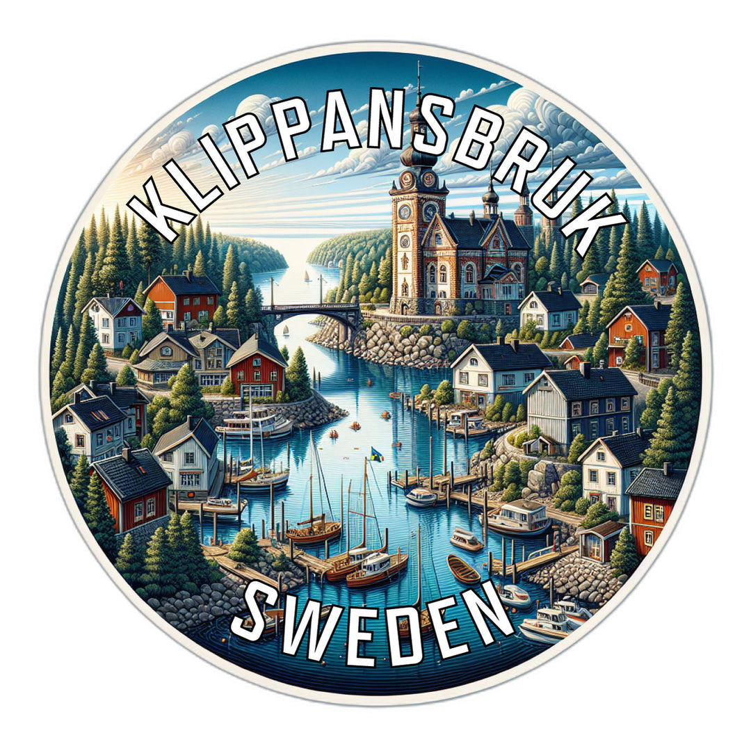 Klippansbruk Sweden Souvenir Die Cut Flat Magnet Image 1