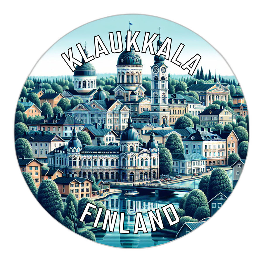 Klaukkala Finland Souvenir Die Cut Flat Magnet Image 1