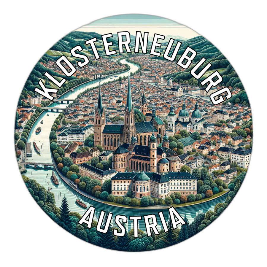 Klosterneuburg Austria Souvenir Die Cut Flat Magnet Image 1