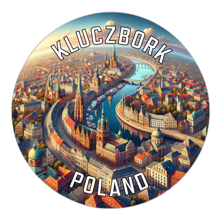 Kluczbork Poland Souvenir Die Cut Flat Magnet Image 1