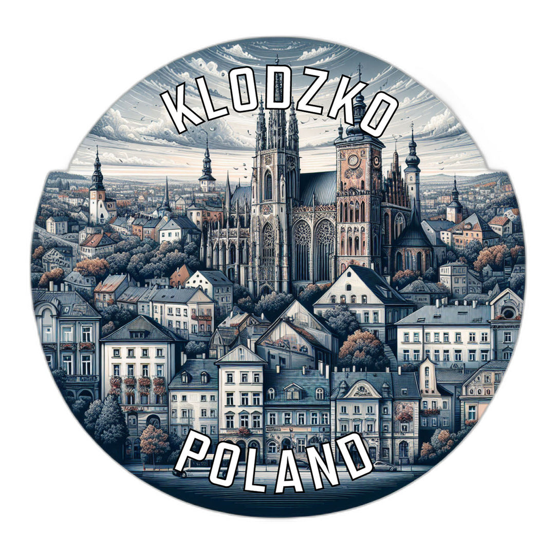 Klodzko Poland Souvenir Die Cut Flat Magnet Image 1