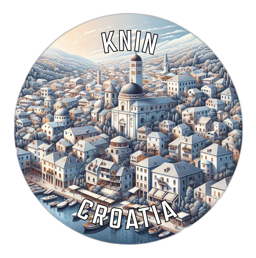 Knin Croatia Souvenir Die Cut Flat Magnet Image 1