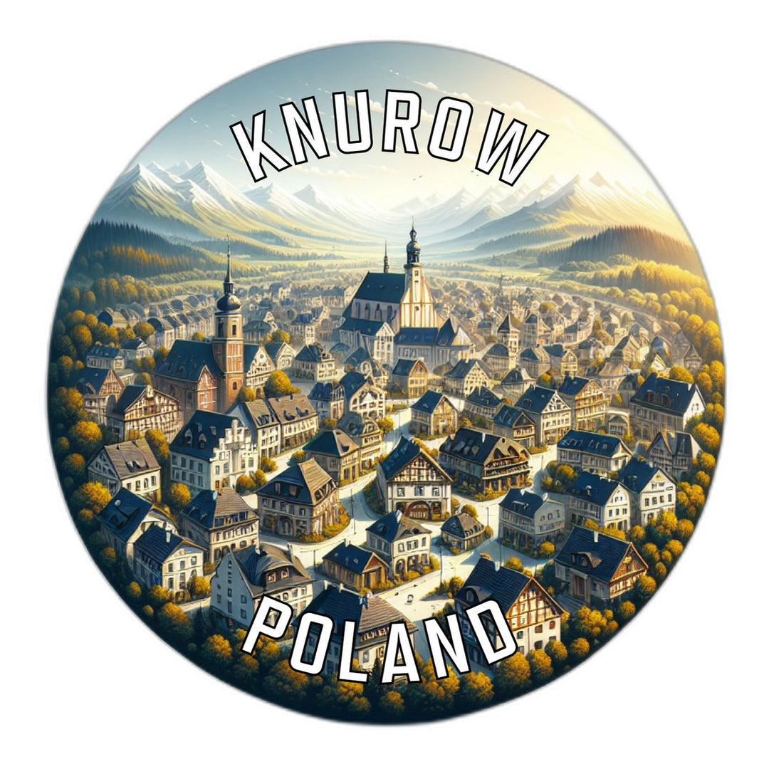 Knurow Poland Souvenir Die Cut Flat Magnet Image 1