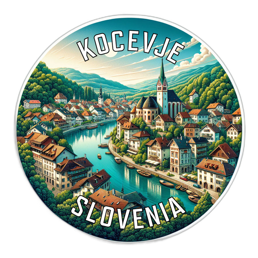 Kocevje Slovenia Souvenir Die Cut Flat Magnet Image 1