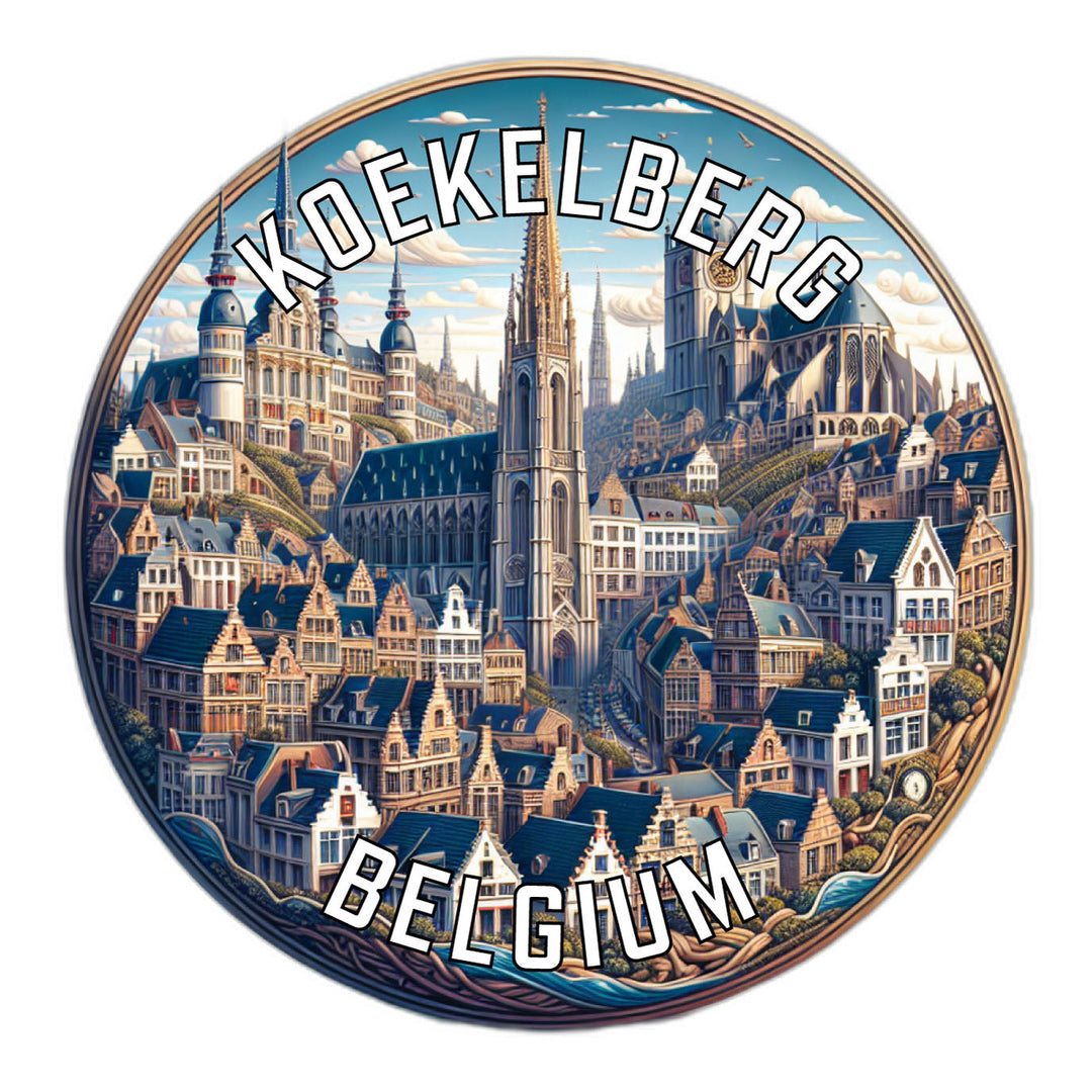 Koekelberg Belgium Souvenir Die Cut Flat Magnet Image 1