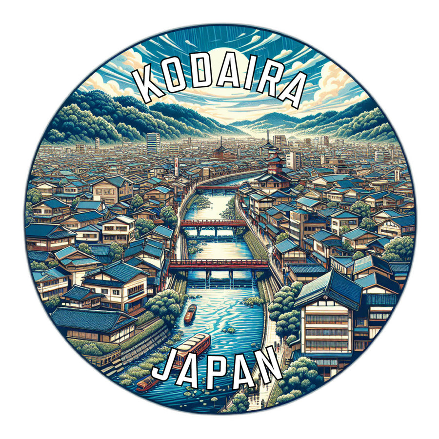 Kodaira Japan Souvenir Die Cut Flat Magnet Image 1