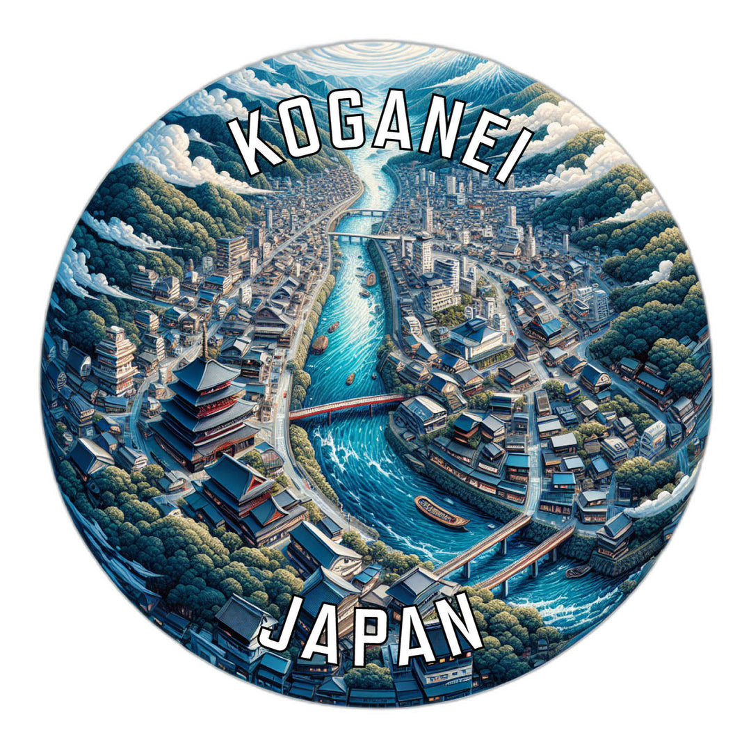 Koganei Japan Souvenir Die Cut Flat Magnet Image 1