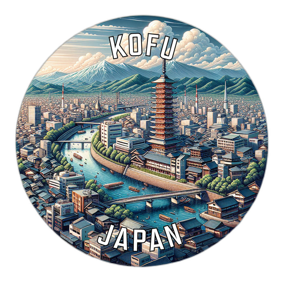 Kofu Japan Souvenir Die Cut Flat Magnet Image 1