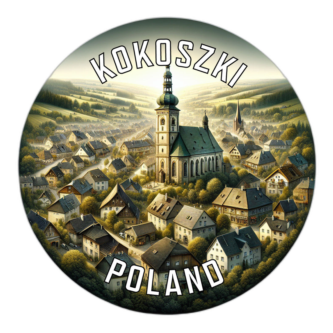 Kokoszki Poland Souvenir Die Cut Flat Magnet Image 1