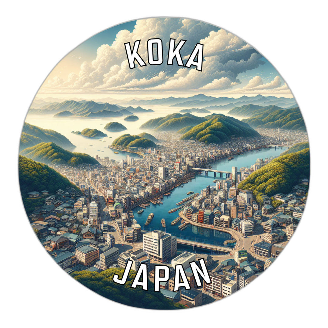 Koka Japan Souvenir Die Cut Flat Magnet Image 1