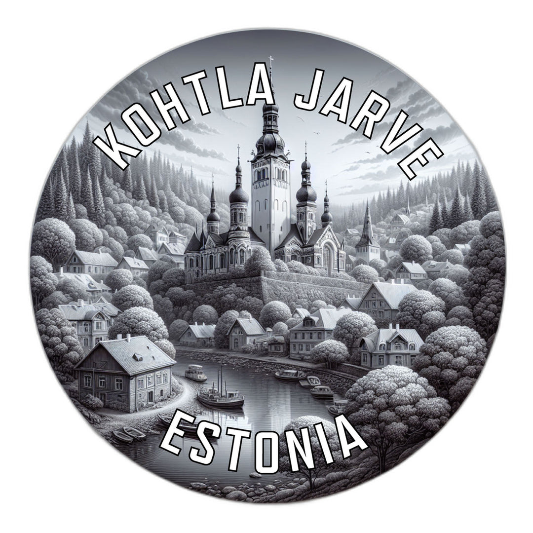 Kohtla Jarve Estonia Souvenir Die Cut Flat Magnet Image 1