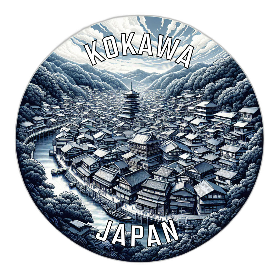 Kokawa Japan Souvenir Die Cut Flat Magnet Image 1