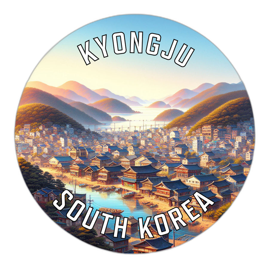 Kyongju Korea South Souvenir Die Cut Flat Magnet Image 1