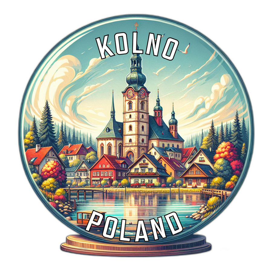 Kolno Poland Souvenir Die Cut Flat Magnet Image 1