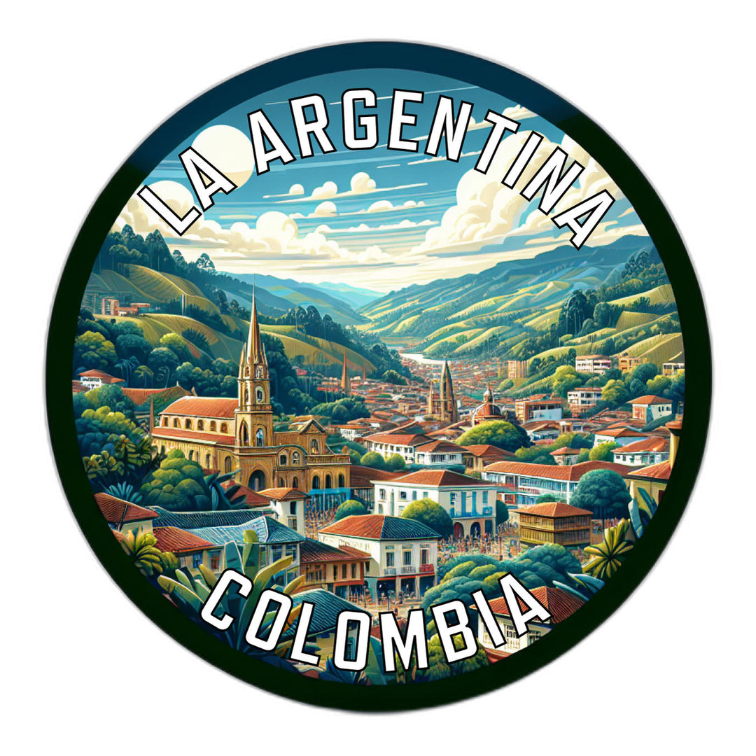 La Argentina Colombia Souvenir Die Cut Flat Magnet Image 1