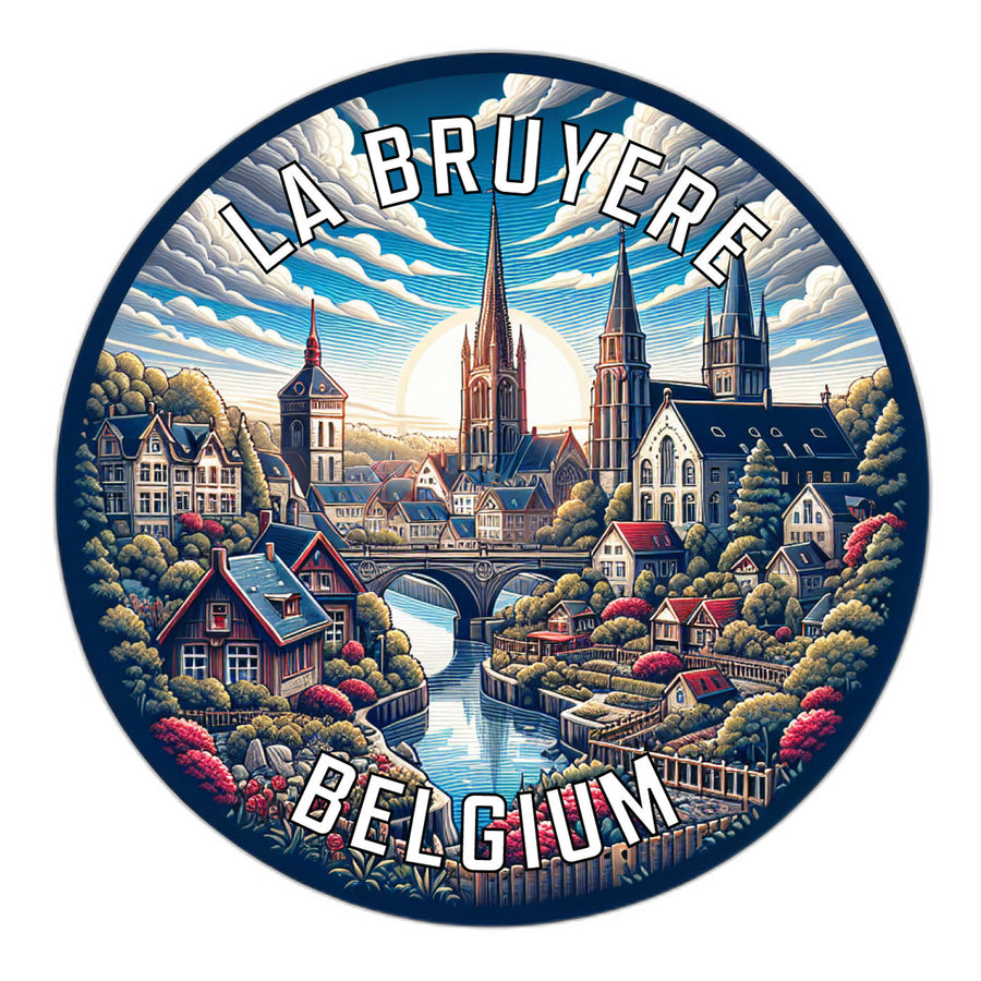 La Bruyere Belgium Souvenir Die Cut Flat Magnet Image 1