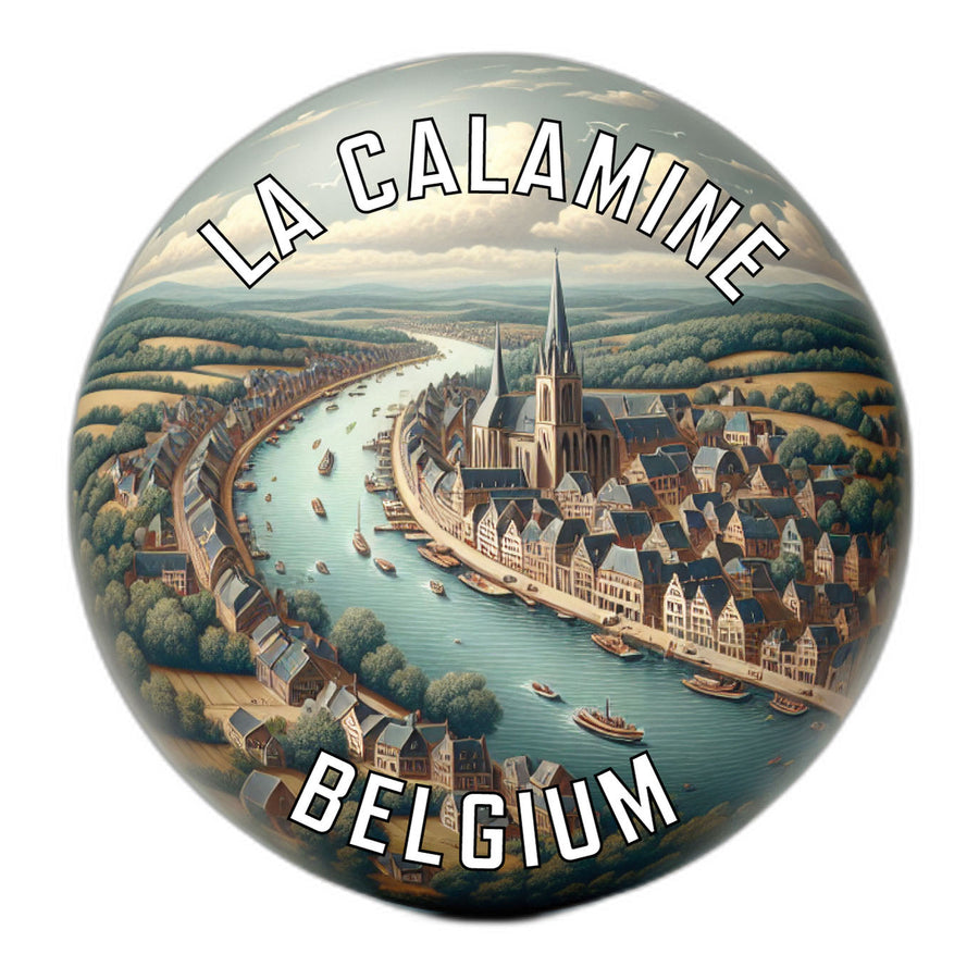 La Calamine Belgium Souvenir Die Cut Flat Magnet Image 1