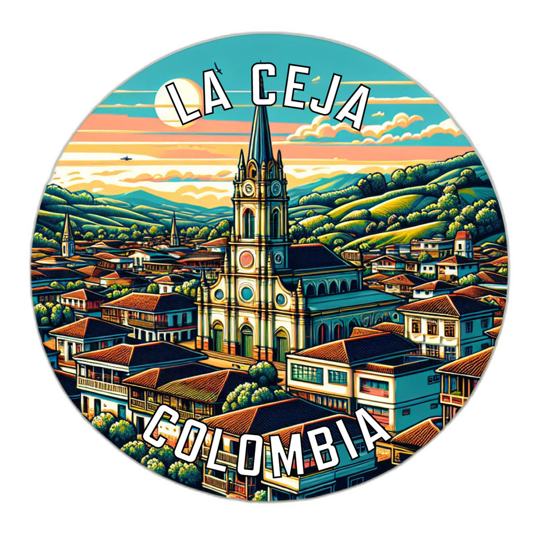 La Ceja Colombia Souvenir Die Cut Flat Magnet Image 1