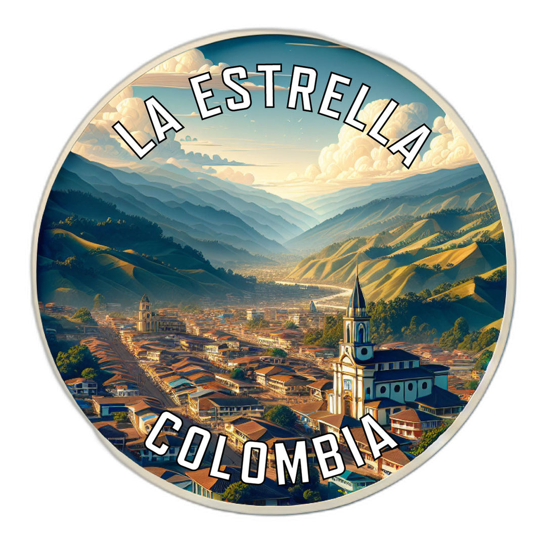 La Estrella Colombia Souvenir Die Cut Flat Magnet Image 1