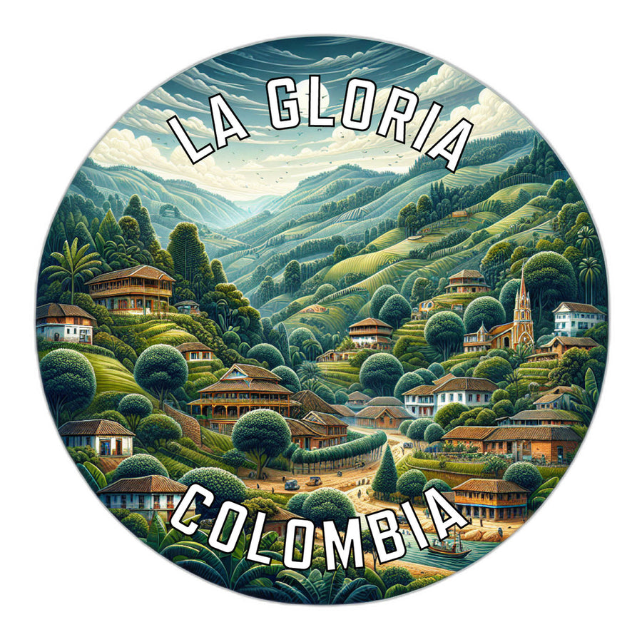 La Gloria Colombia Souvenir Die Cut Flat Magnet Image 1