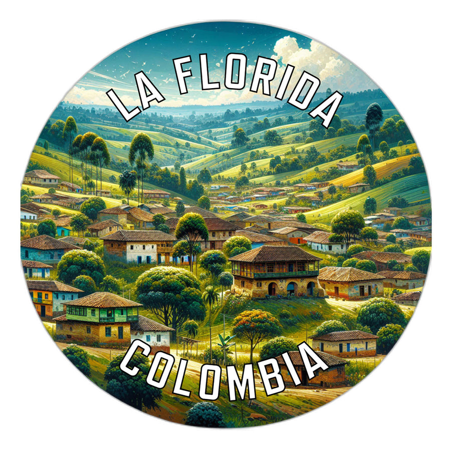 La Florida Colombia Souvenir Die Cut Flat Magnet Image 1