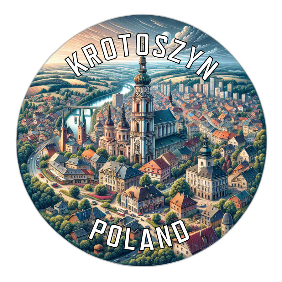 Krotoszyn Poland Souvenir Die Cut Flat Magnet Image 1