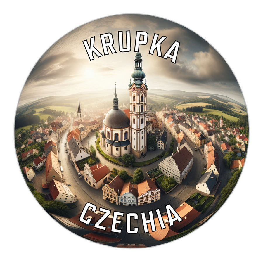 Krupka Czechia Souvenir Die Cut Flat Magnet Image 1