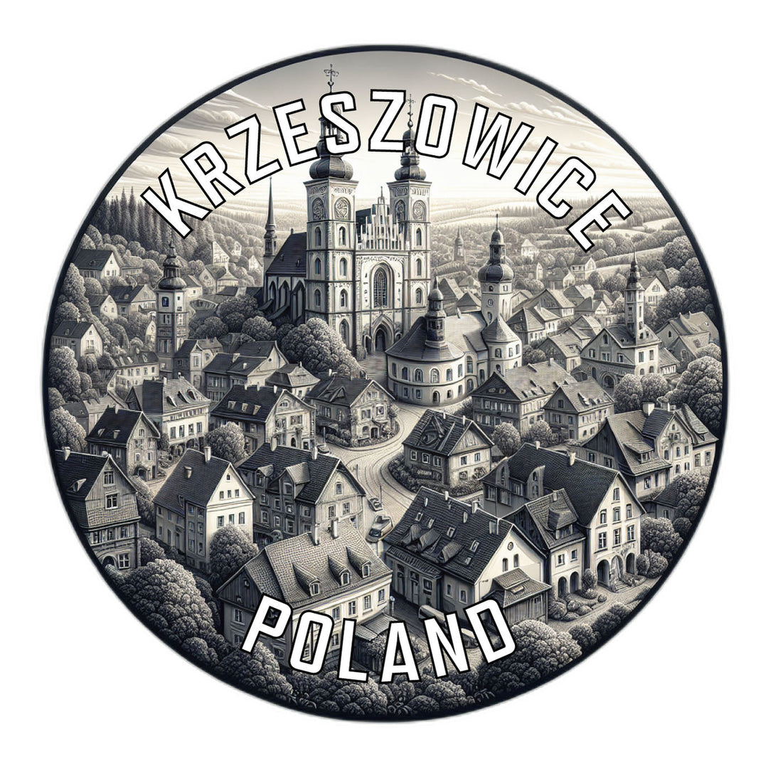 Krzeszowice Poland Souvenir Die Cut Flat Magnet Image 1