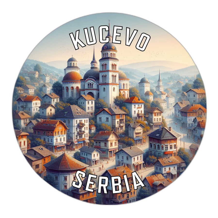 Kucevo Serbia Souvenir Die Cut Flat Magnet Image 1