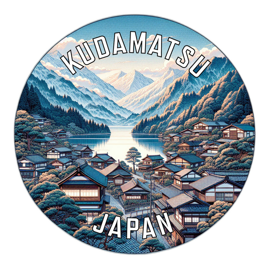 Kudamatsu Japan Souvenir Die Cut Flat Magnet Image 1