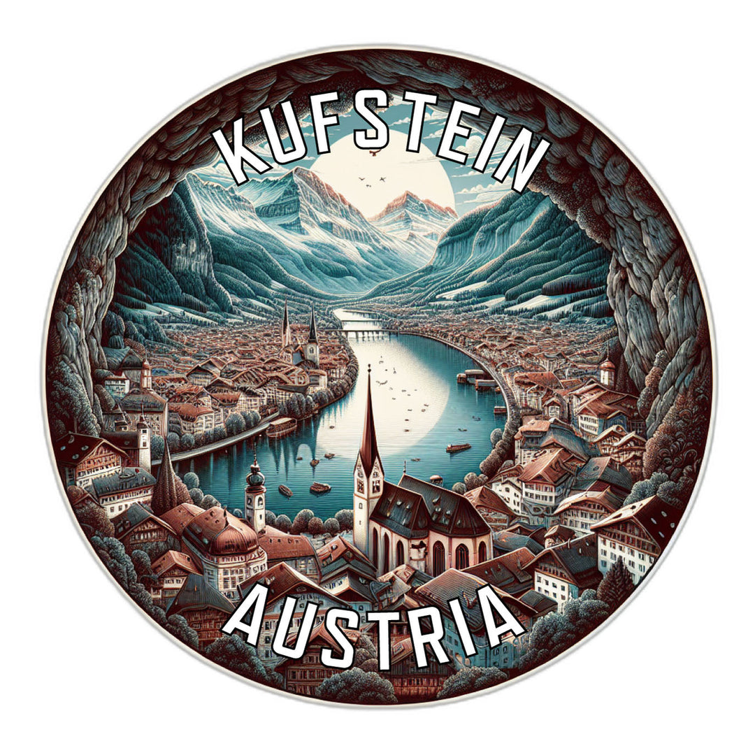 Kufstein Austria Souvenir Die Cut Flat Magnet Image 1